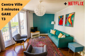 Appartement Rousseau - Centre Ville 5 minutes GARE